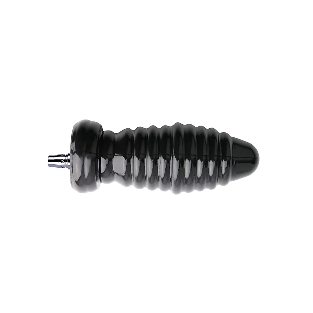 8.07-inch Anal Stretching Ribbed Butt Plug Attachment for Lustti Sex Machines