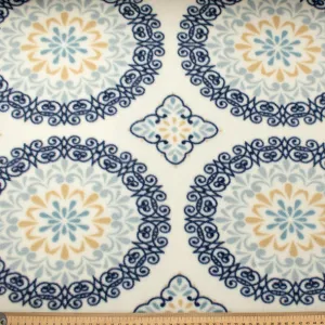 Abstract Pattern Blue Printed Polar Fleece Design 146