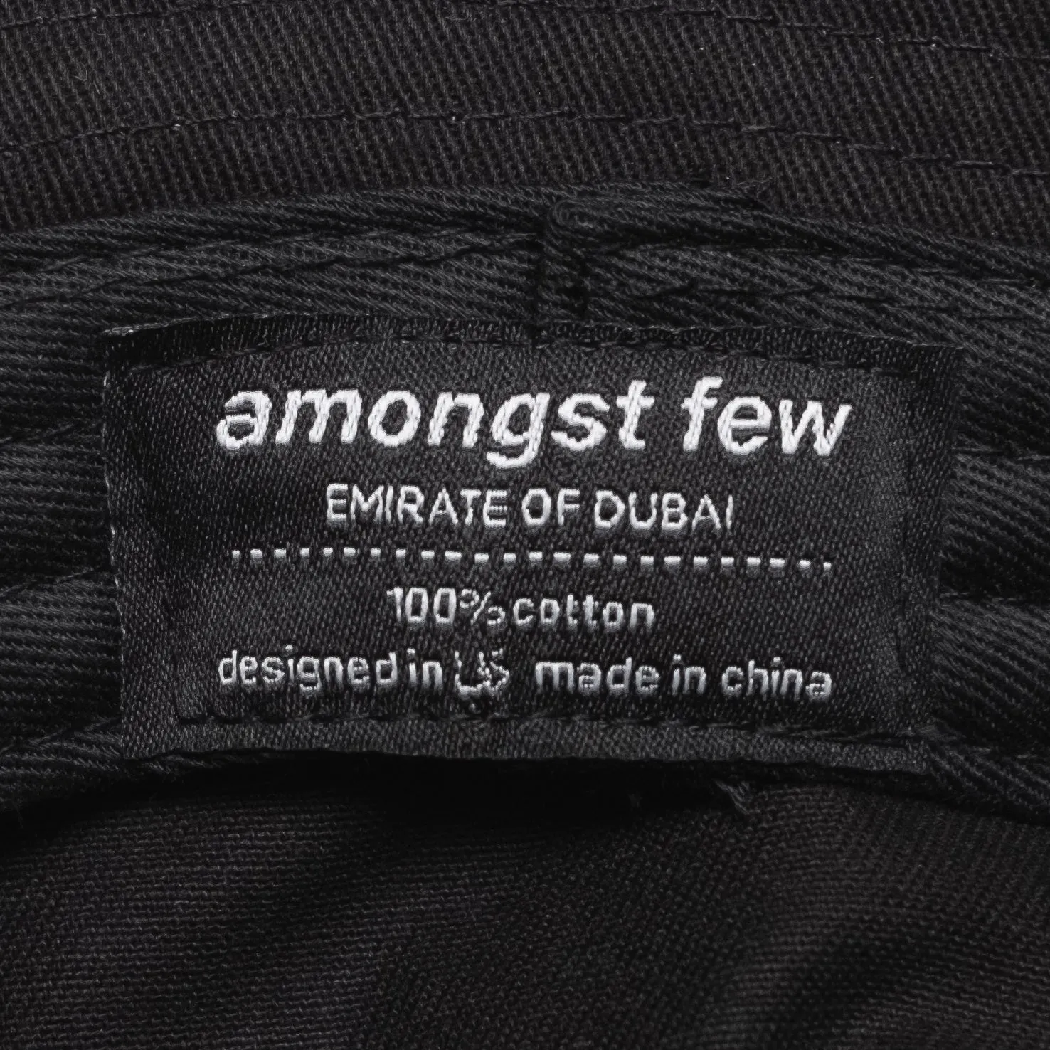 amongst few - Dual Logo Bucket Hat (Black)