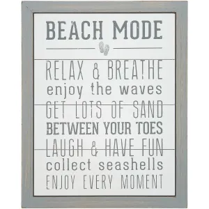 Beach Mode 12" x 15" MDF Sign
