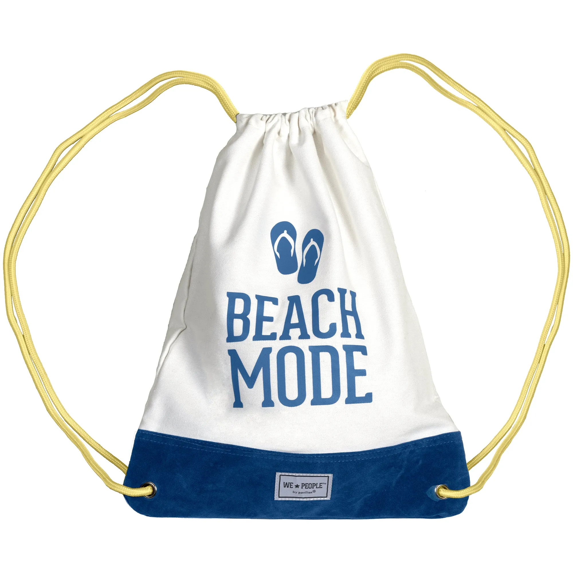 Beach Mode 13" x 17" Canvas Drawstring Bag