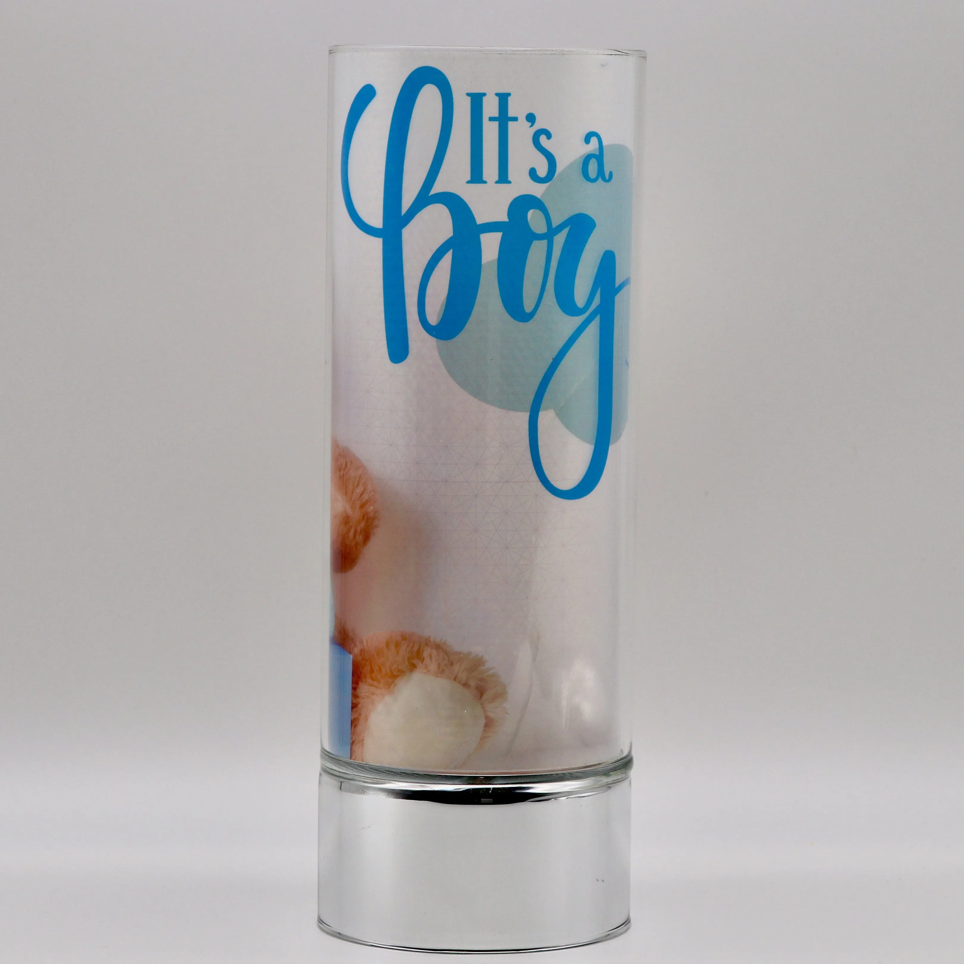 Bear It's A Boy Insert for use with Sparkle Glass ™ Accent Light