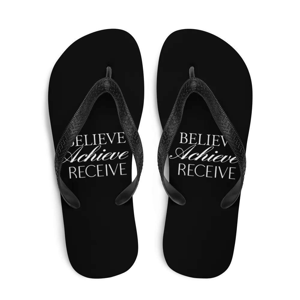 Believe Achieve Receieve Flip-Flops