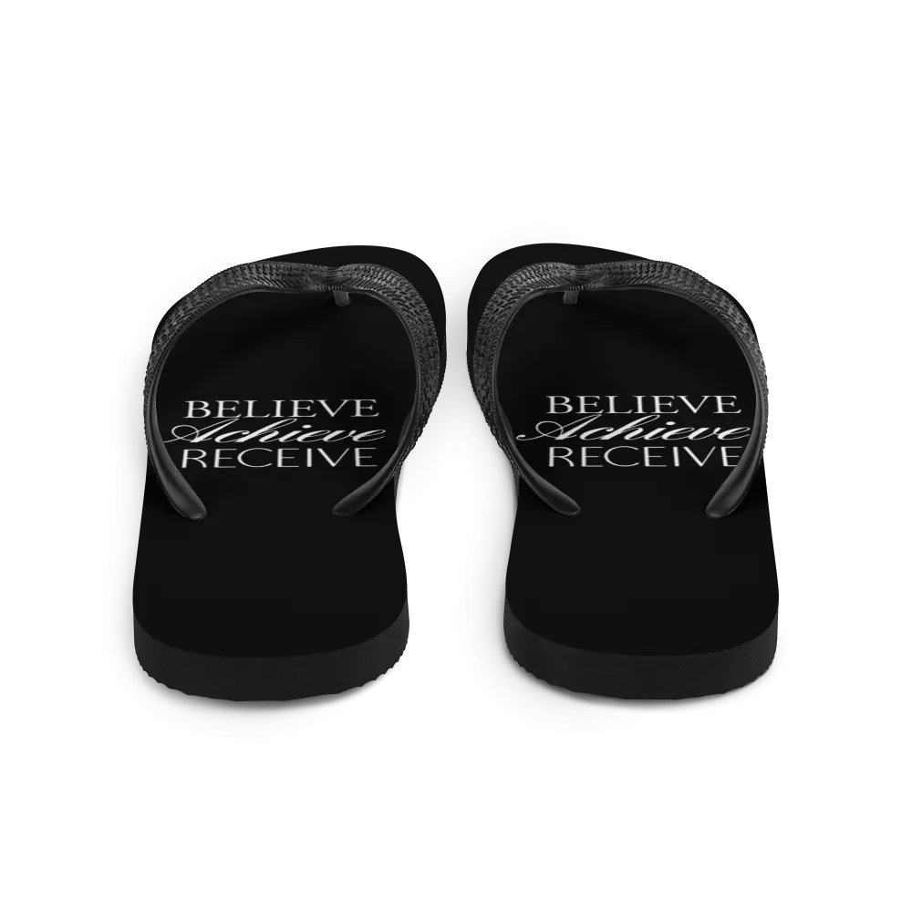 Believe Achieve Receieve Flip-Flops