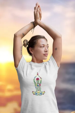 Blossom Pose Printed T-shirt for women