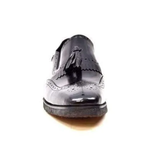 British Walkers Rick Men's Black Leather Slip On