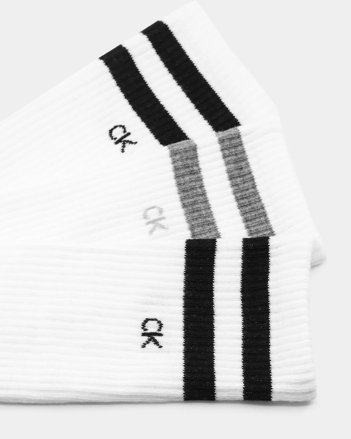 Calvin Klein Casual Crew Socks 3 Pack White/Black
