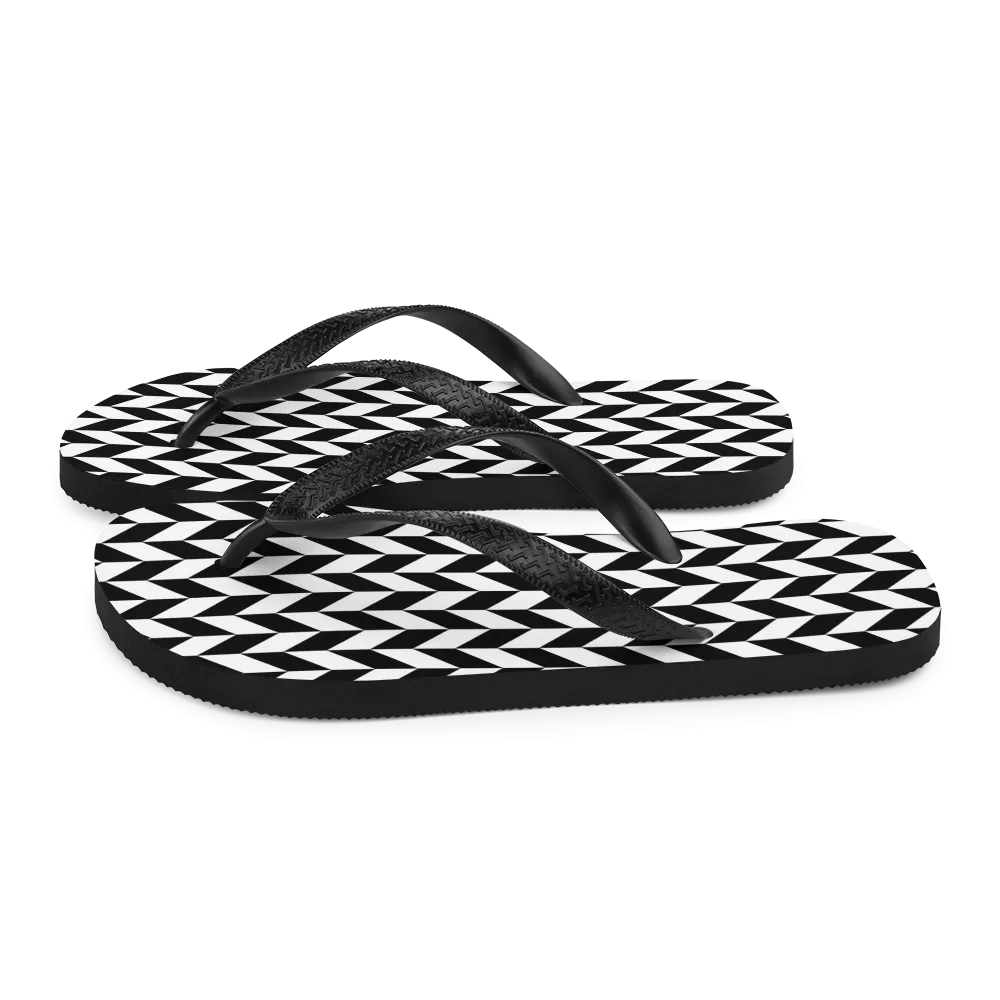 Chevron Flip Pattern Flip-Flops