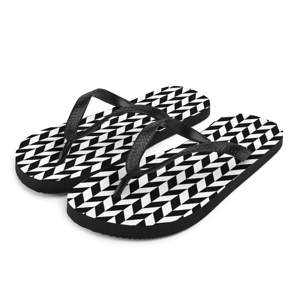 Chevron Flip Pattern Flip-Flops
