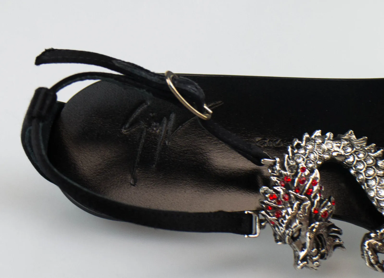 Crick Raso Doppiato Satin Sandals 6 US 36 EU
