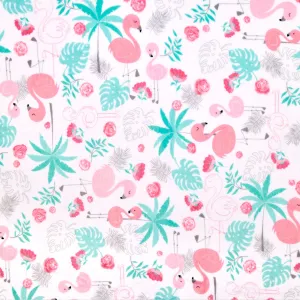 Cuddle® Prints - Flamingle Blush Digitally Printed Yardage