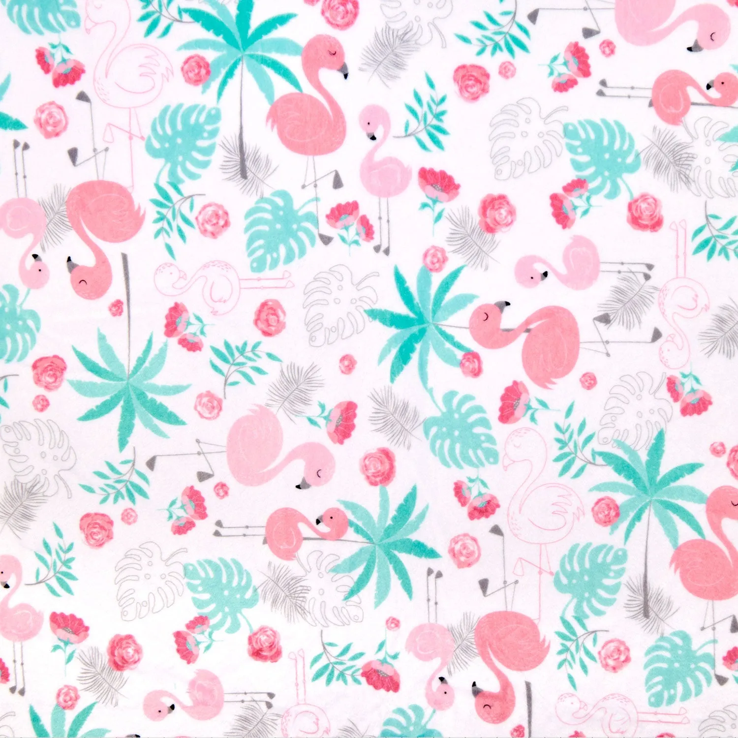 Cuddle® Prints - Flamingle Blush Digitally Printed Yardage