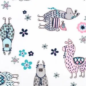 Cuddle® Prints - No Prob Llama Blush Digitally Printed Yardage