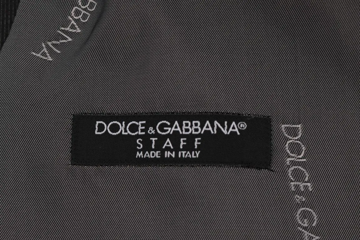Dolce & Gabbana Elegant Gray Waistcoat Vest