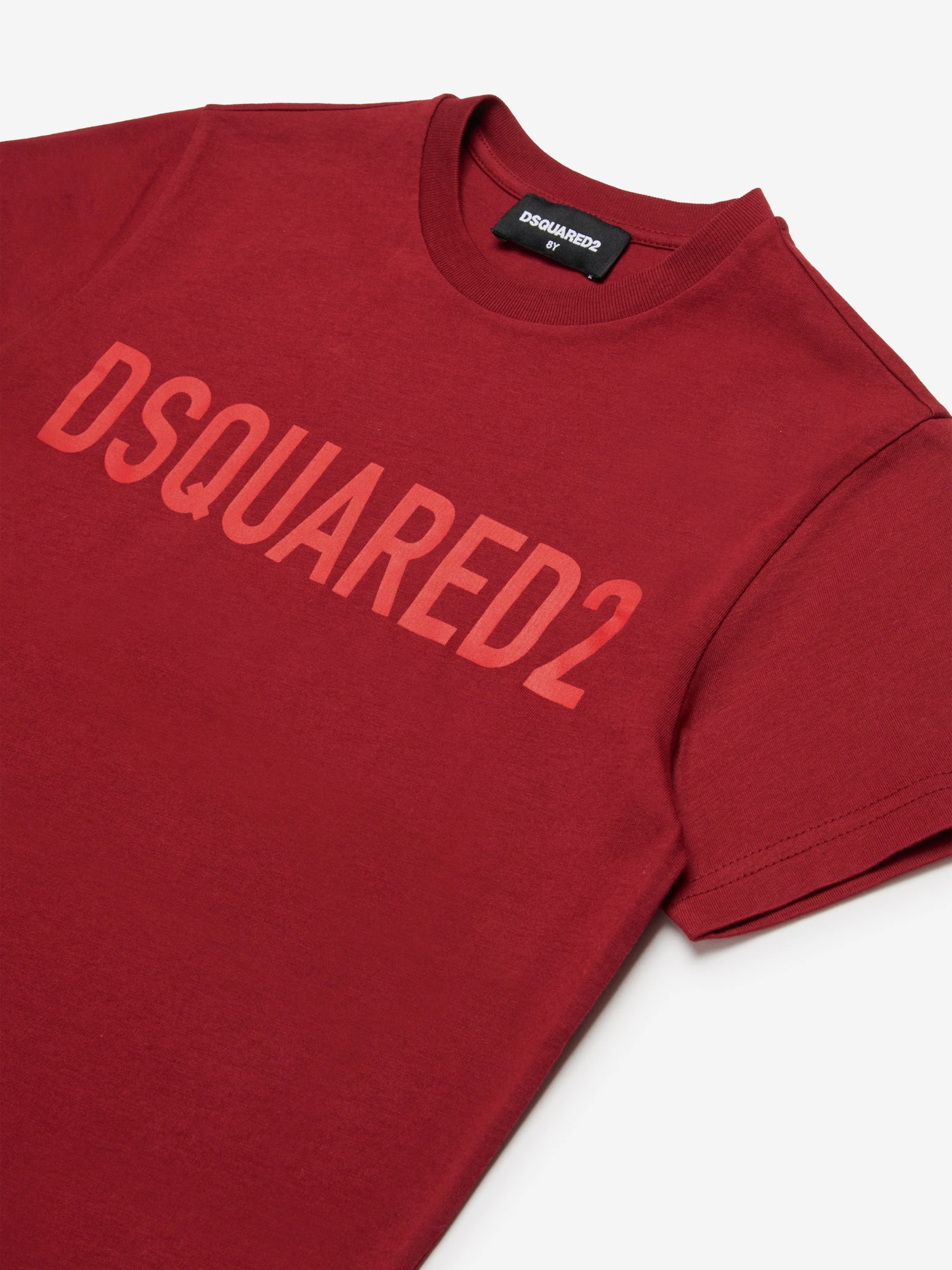 Dsquared2 Kids Logo Print T-Shirt in Red