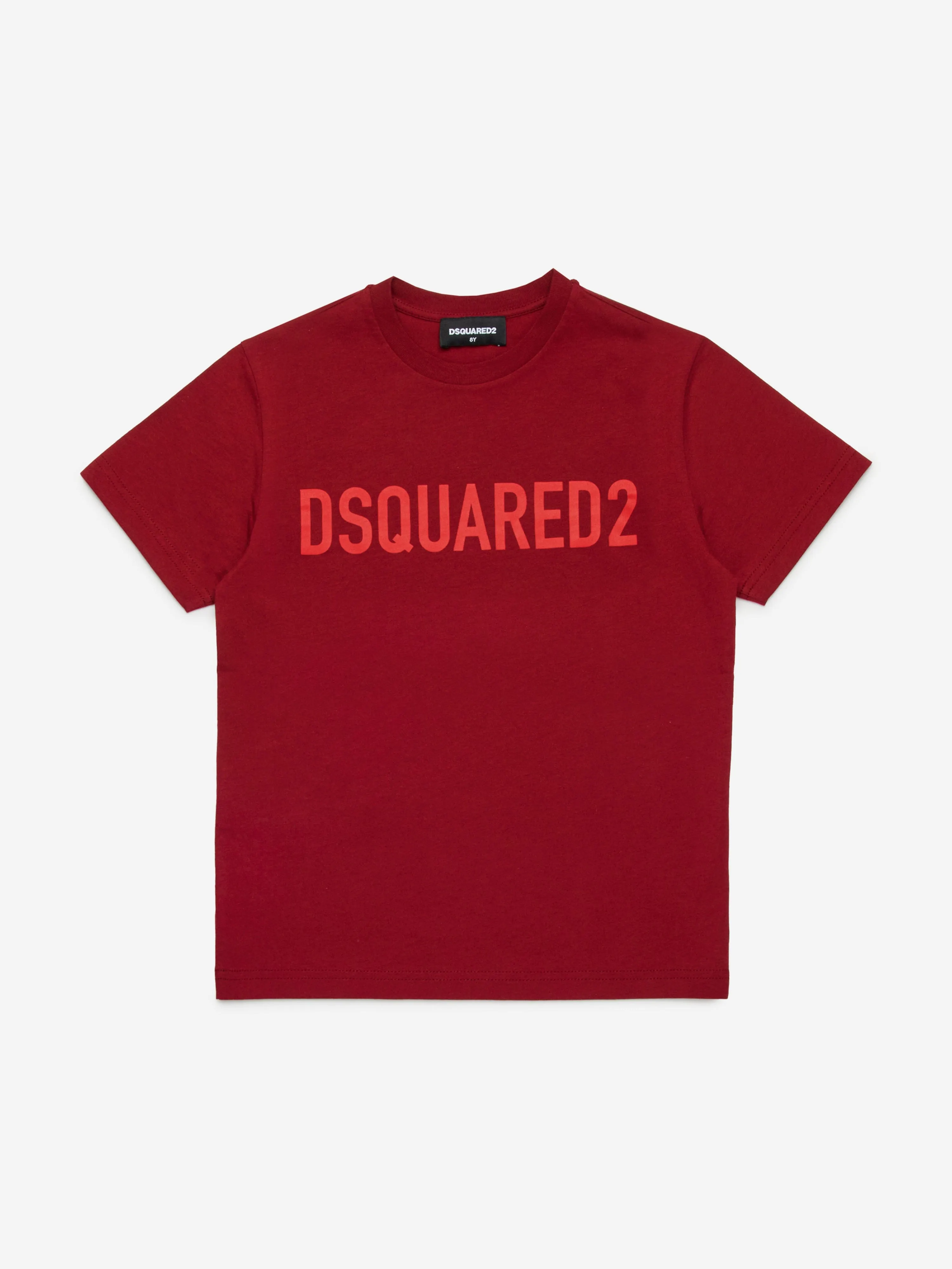 Dsquared2 Kids Logo Print T-Shirt in Red