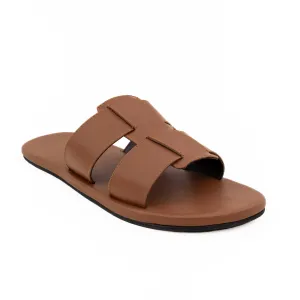 Dune Cloak Vegan Leather Brown Men Slides Thrift Edit