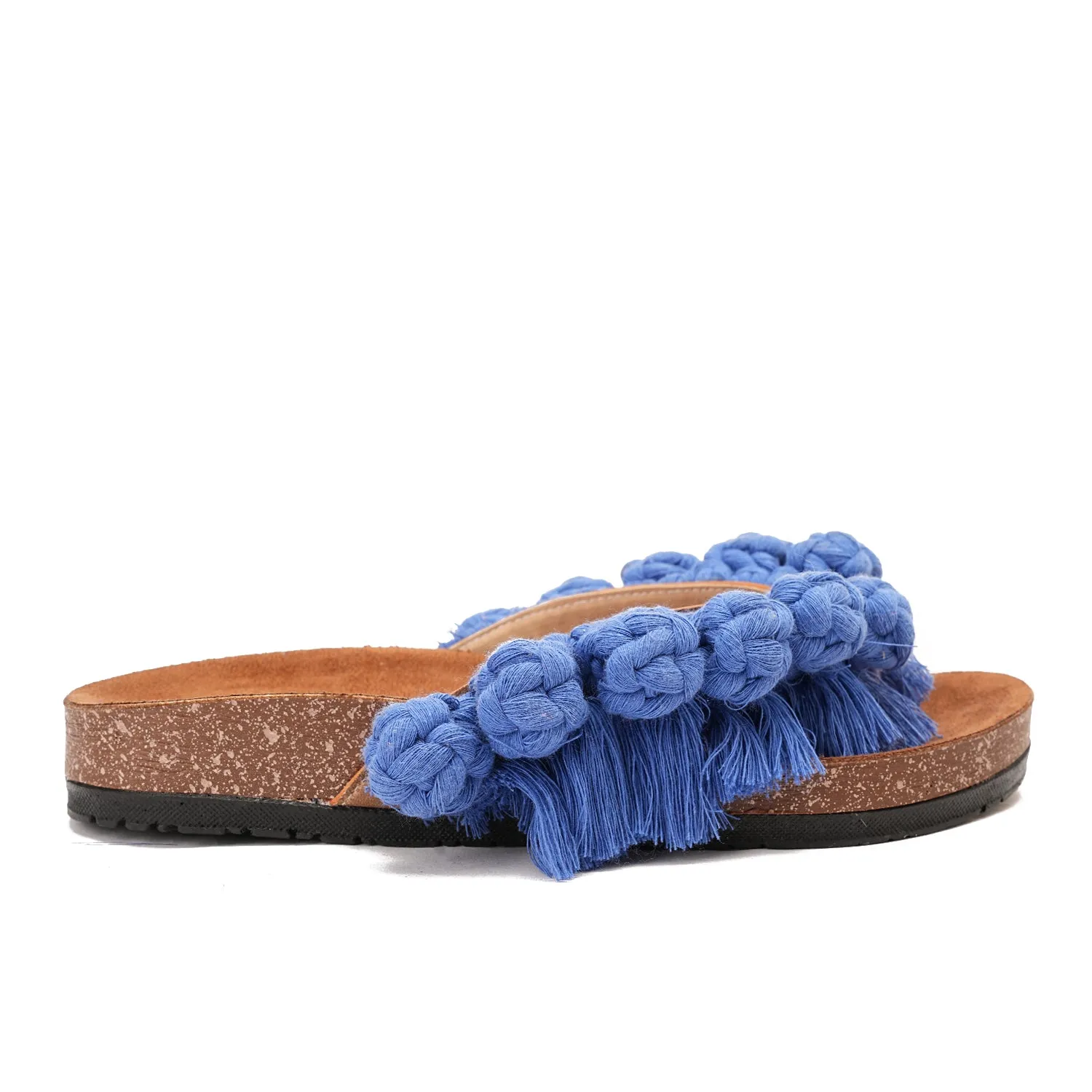 Flip-flops featuring circles - bule