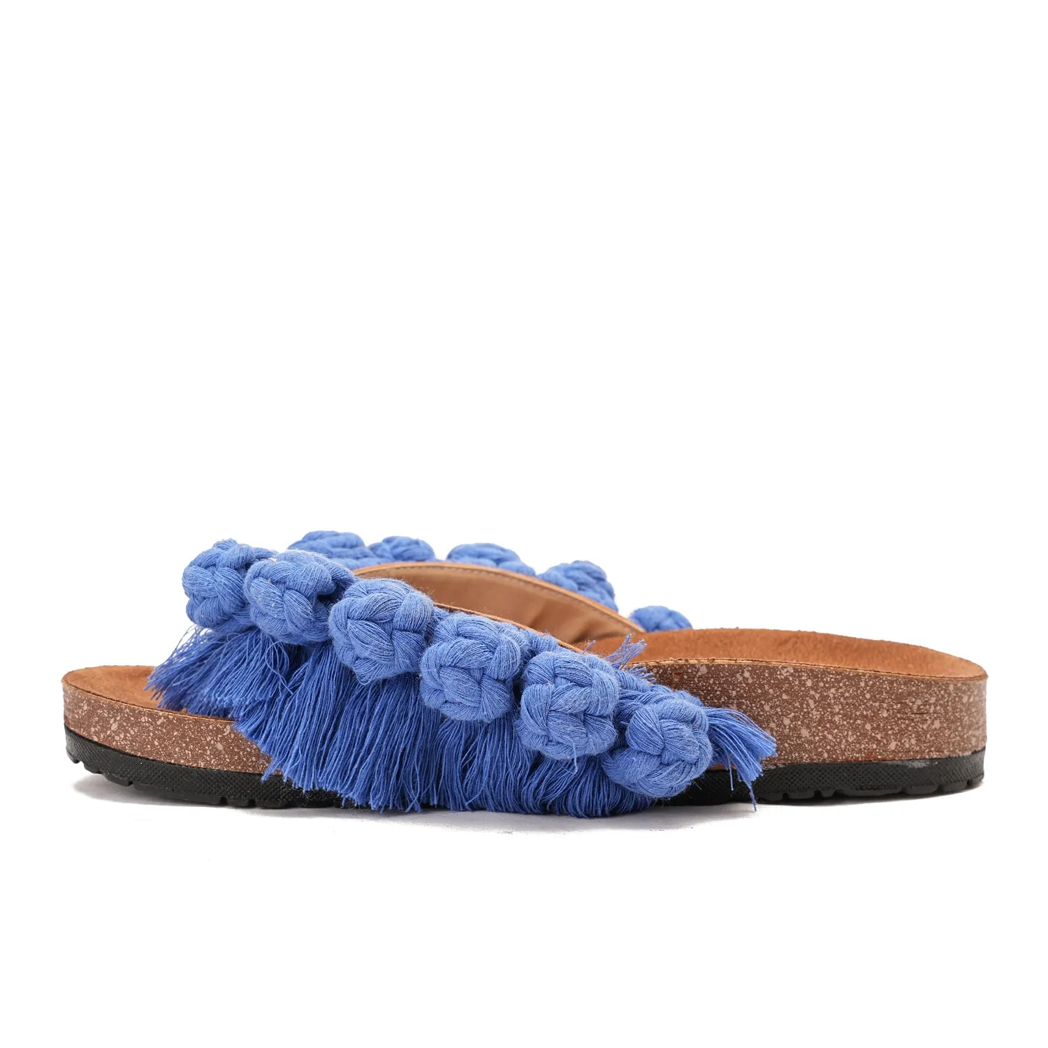 Flip-flops featuring circles - bule