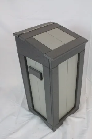 #FTW1 Flip Top Trash Bin, Light Gray/Dark Gray (LOCAL PICK-UP ONLY)