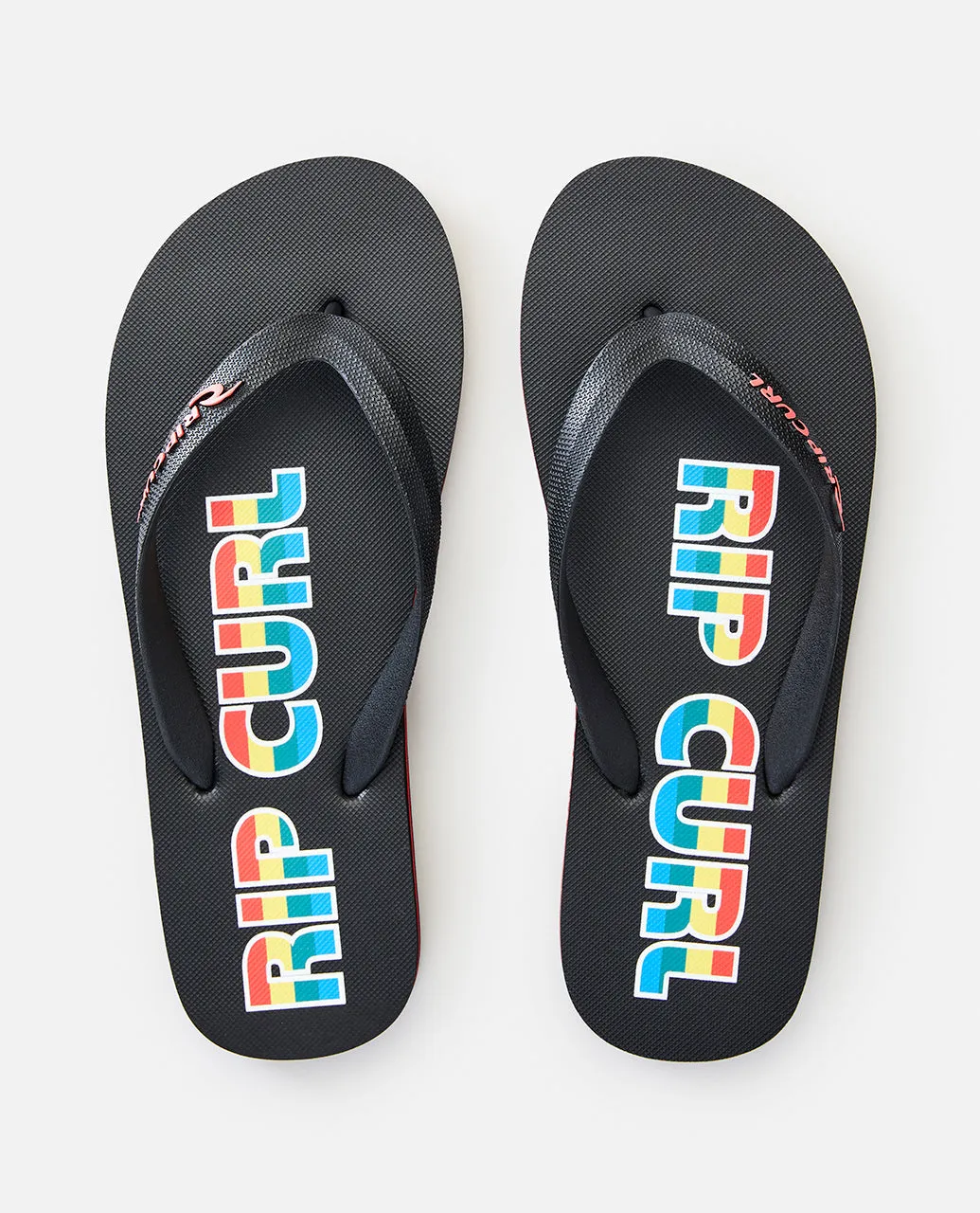Icons Thongs - Matt Black/Red