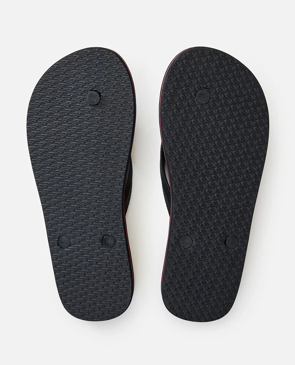 Icons Thongs - Matt Black/Red