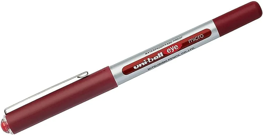 Mitsubishi Uni-ball Blister Eye Fine Roller Pen Red