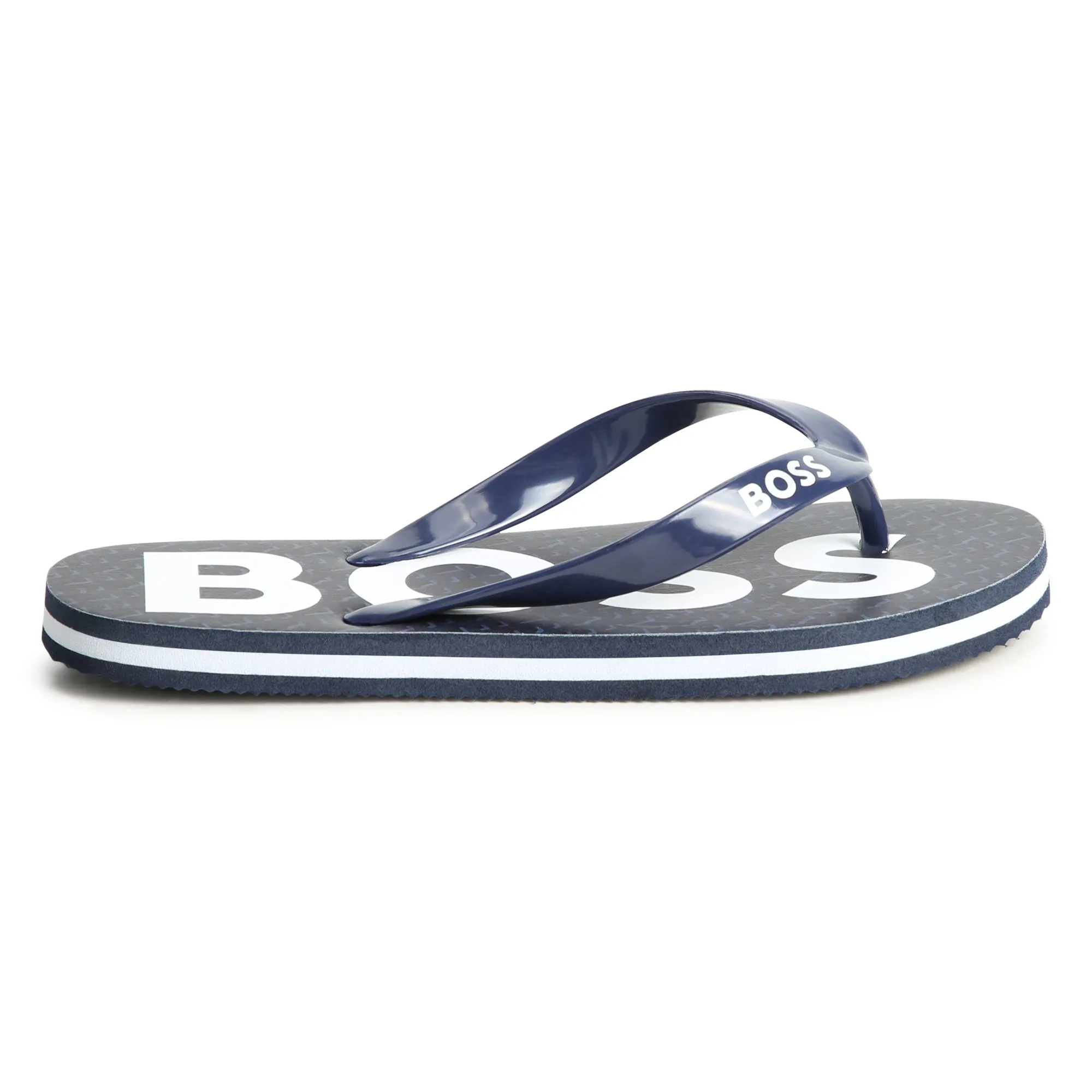 Navy Logo Flip Flops