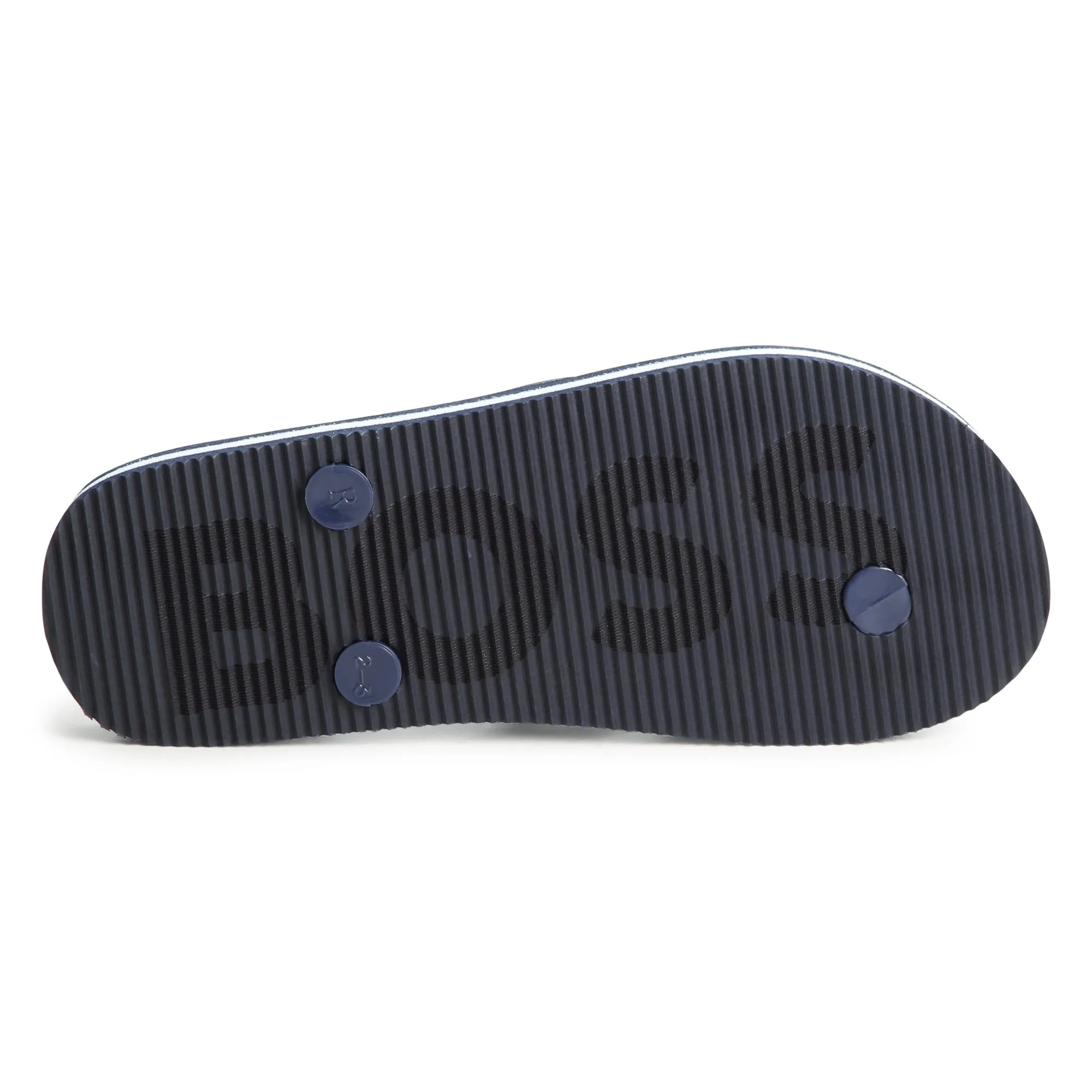 Navy Logo Flip Flops