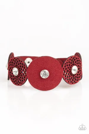 Paparazzi Bracelet ~ Poppin Popstar - Red