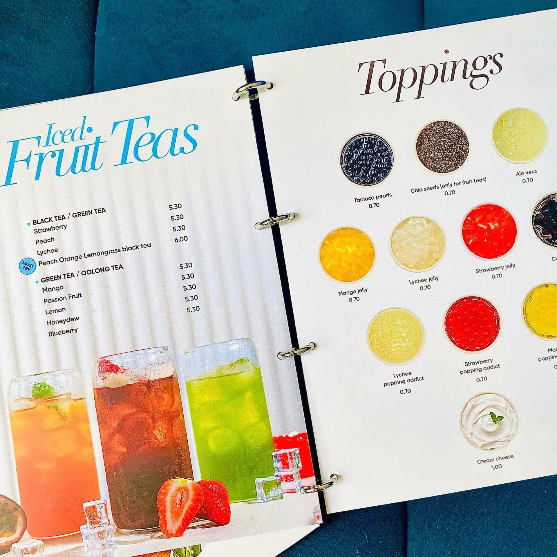 PVC Menus - Waterproof