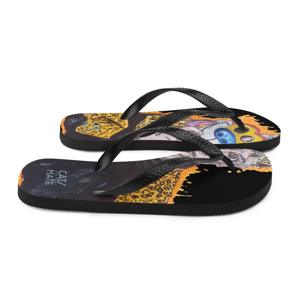 "Ren N Stimpy"Flip-Flops  "Ren Erin Gill" "D.Duffy Original"