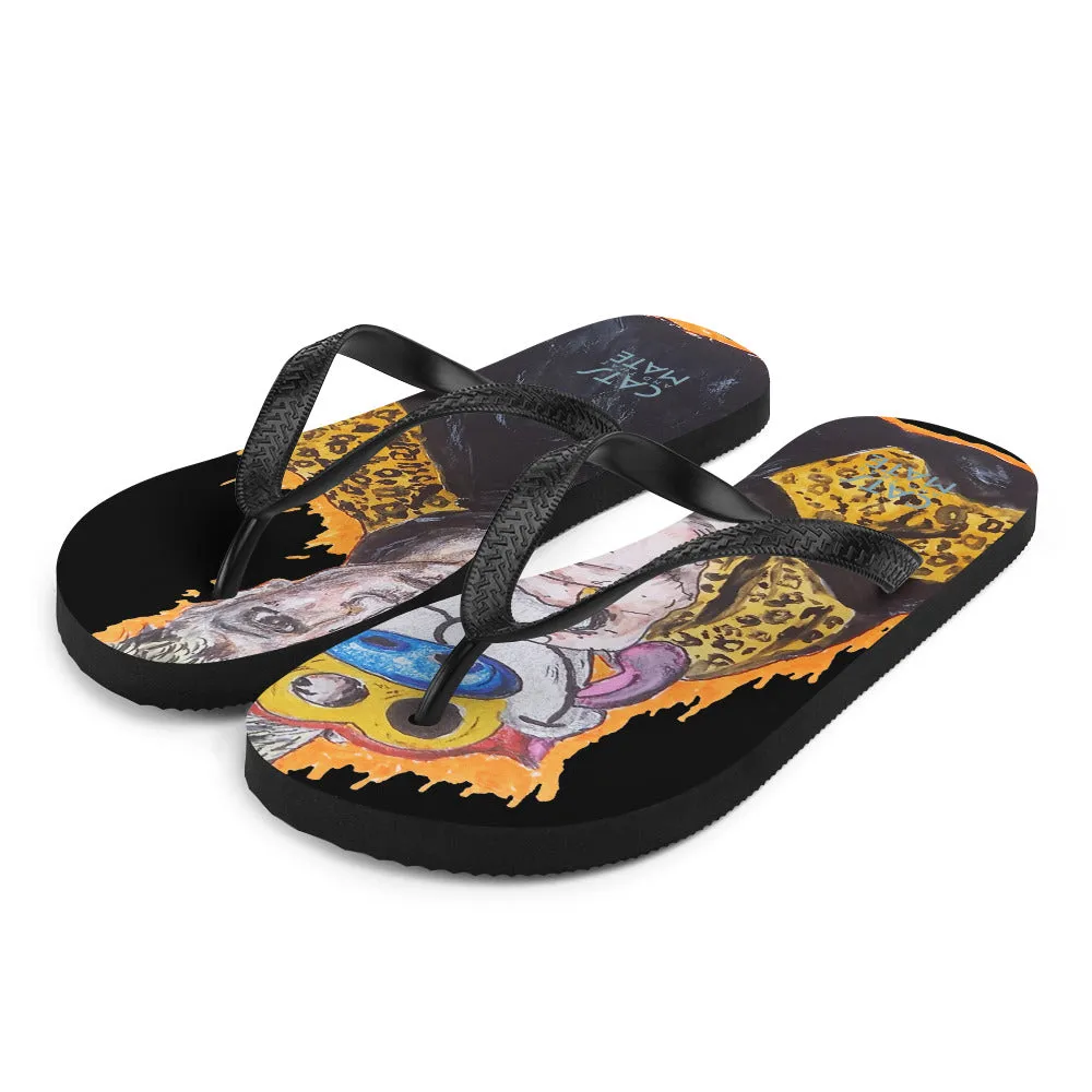 "Ren N Stimpy"Flip-Flops  "Ren Erin Gill" "D.Duffy Original"