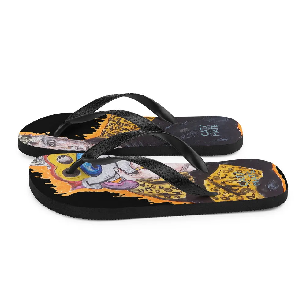 "Ren N Stimpy"Flip-Flops  "Ren Erin Gill" "D.Duffy Original"