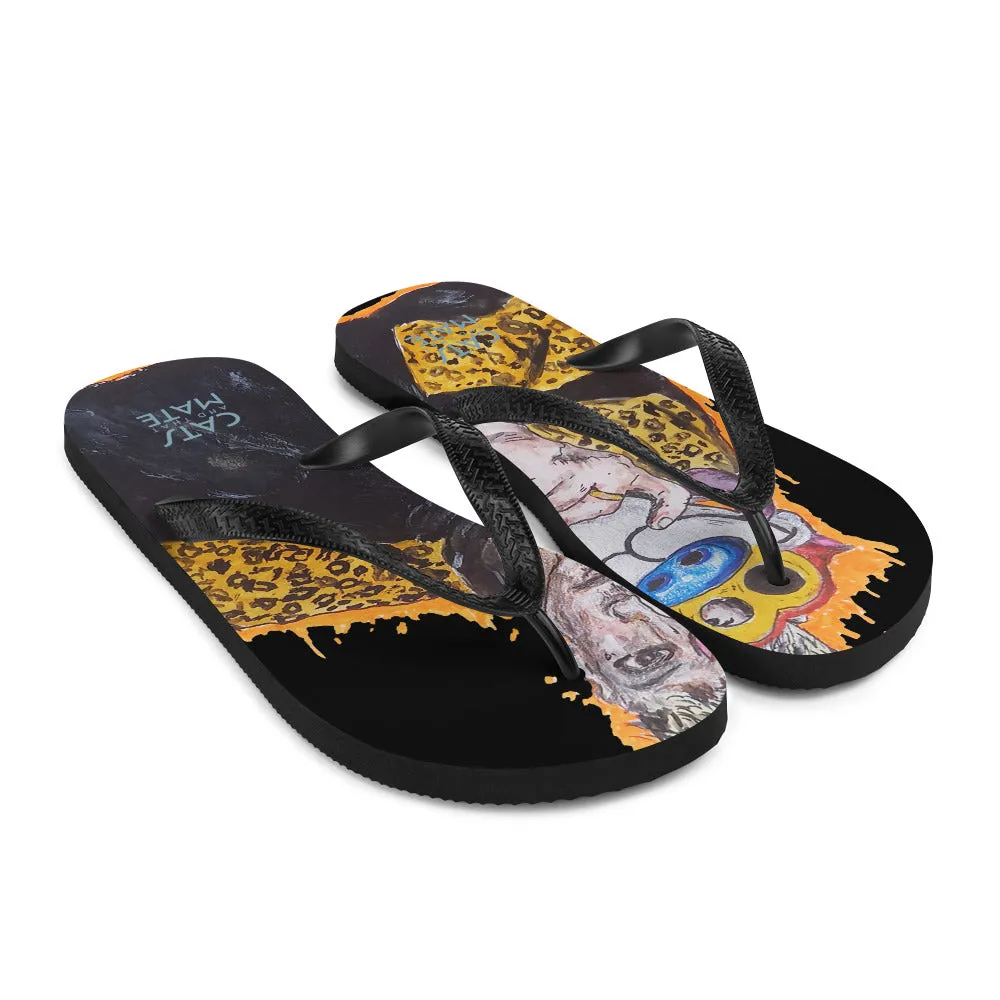"Ren N Stimpy"Flip-Flops  "Ren Erin Gill" "D.Duffy Original"