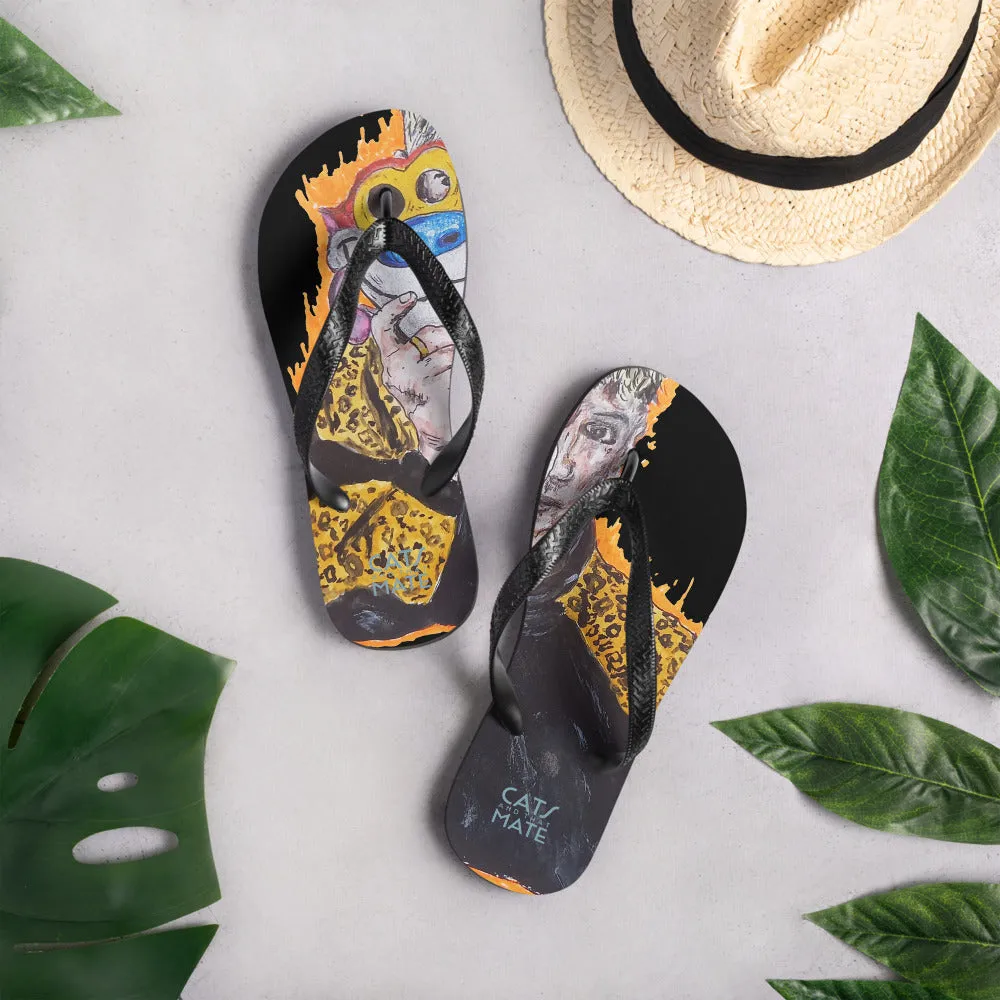 "Ren N Stimpy"Flip-Flops  "Ren Erin Gill" "D.Duffy Original"