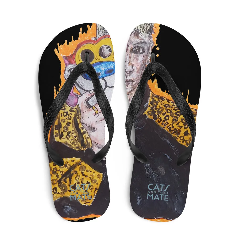 "Ren N Stimpy"Flip-Flops  "Ren Erin Gill" "D.Duffy Original"