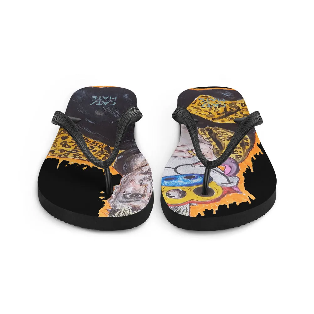 "Ren N Stimpy"Flip-Flops  "Ren Erin Gill" "D.Duffy Original"