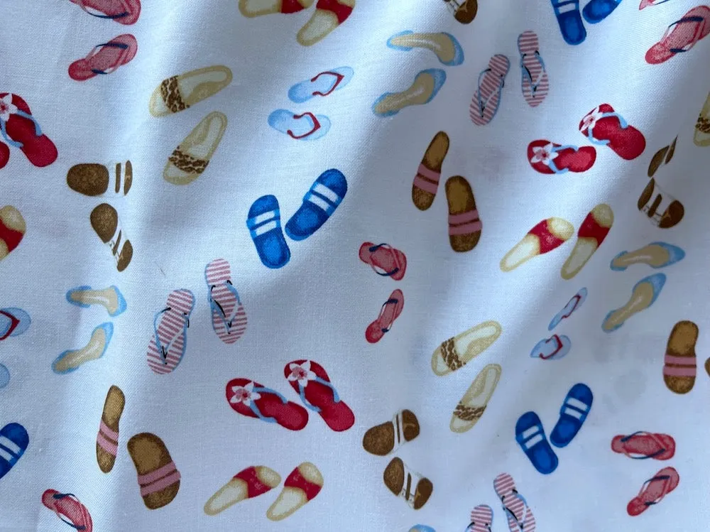Sandals at the Beach Quilting Cotton (Made in Korea)