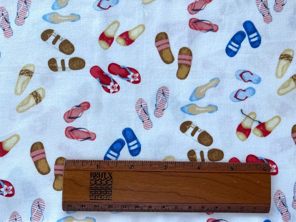 Sandals at the Beach Quilting Cotton (Made in Korea)