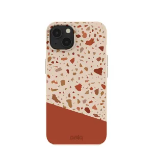 Seashell Clay Terrazzo iPhone 13 Case