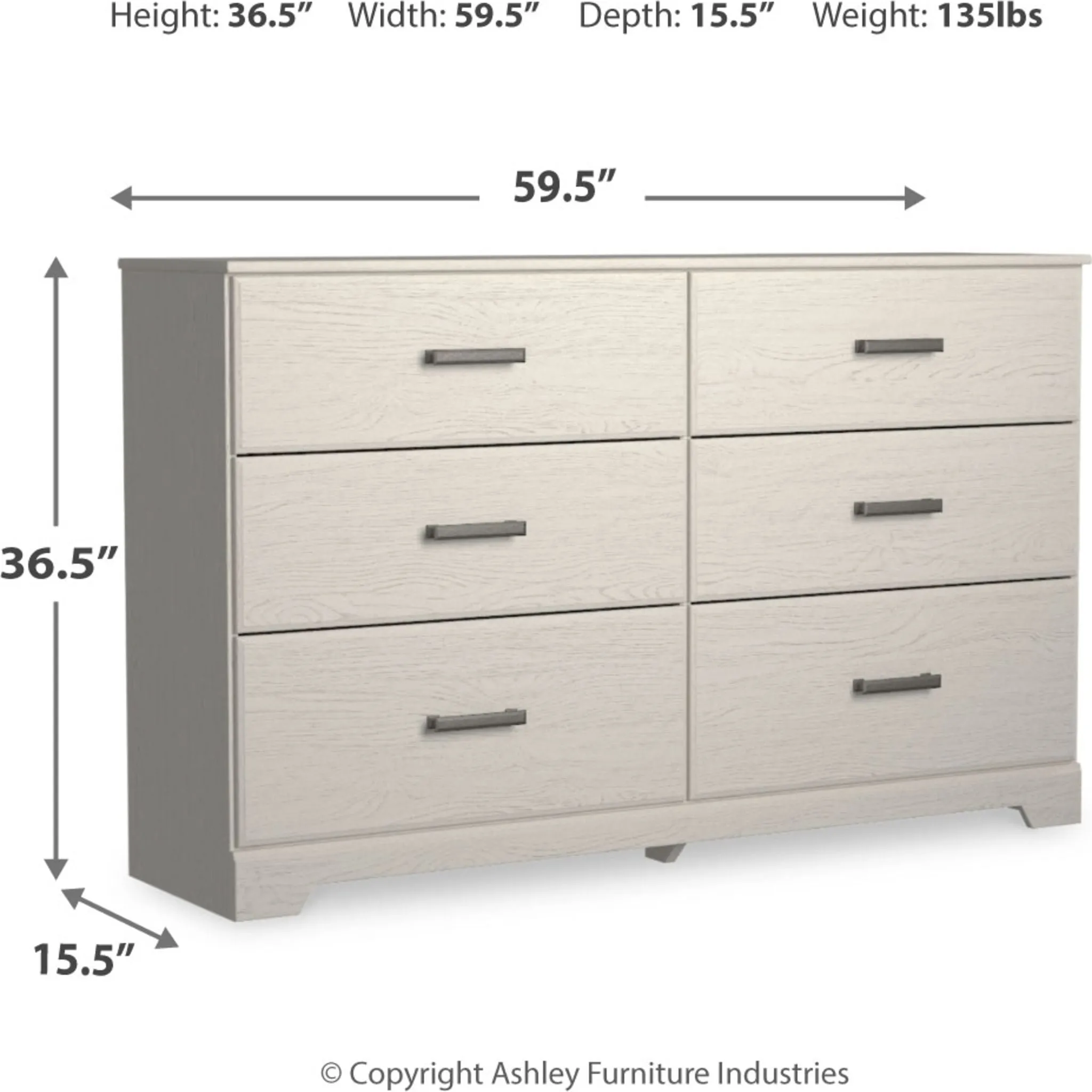 Stelsie Dresser - White