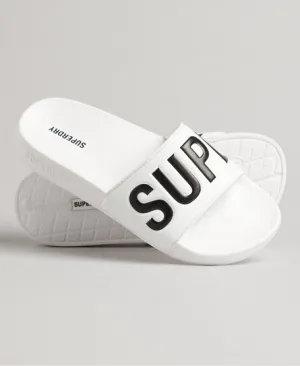 Superdry CORE Pool Sliders "White"