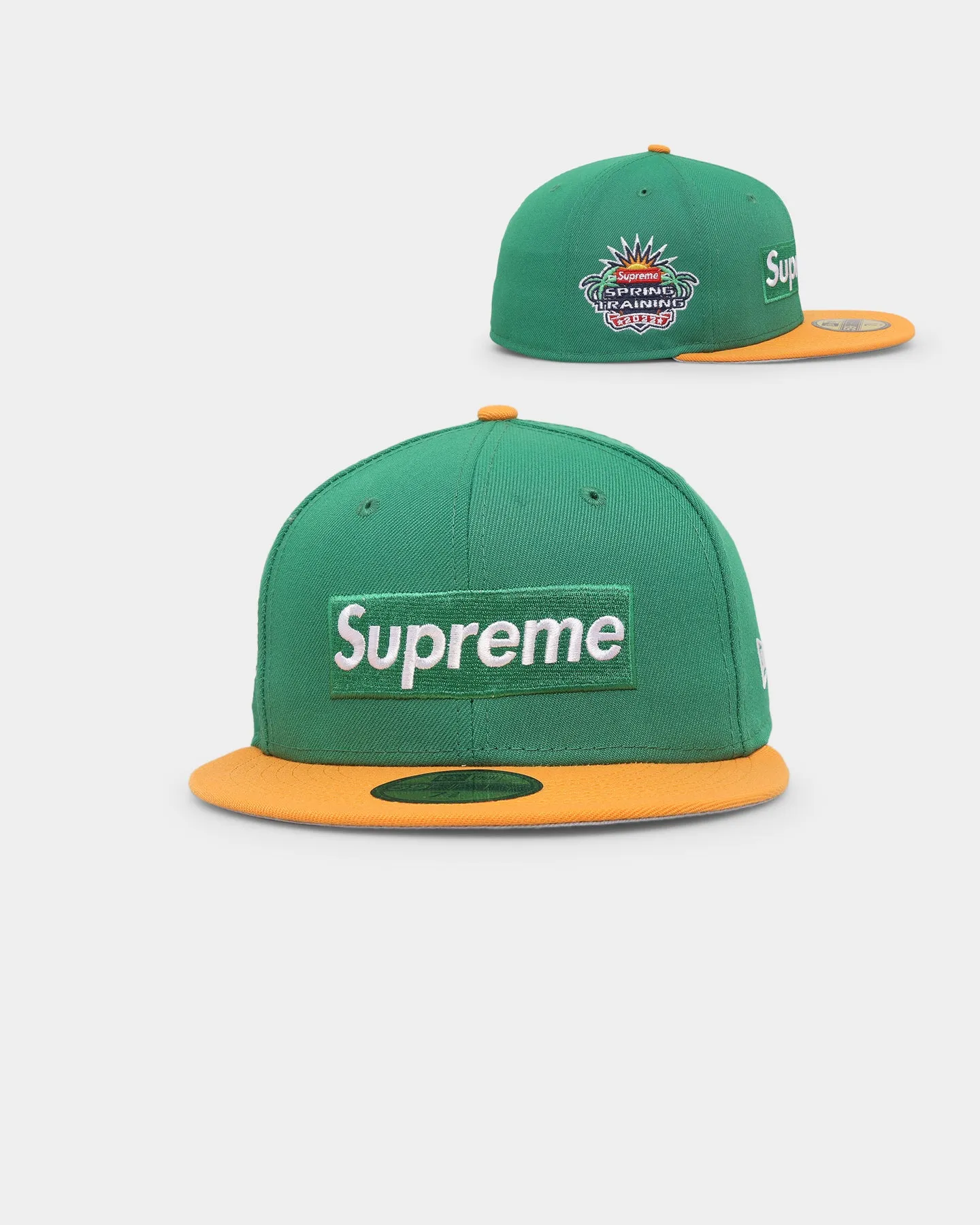 Supreme X New Era Spring Training 2-Tone Box Logo Fitted Green