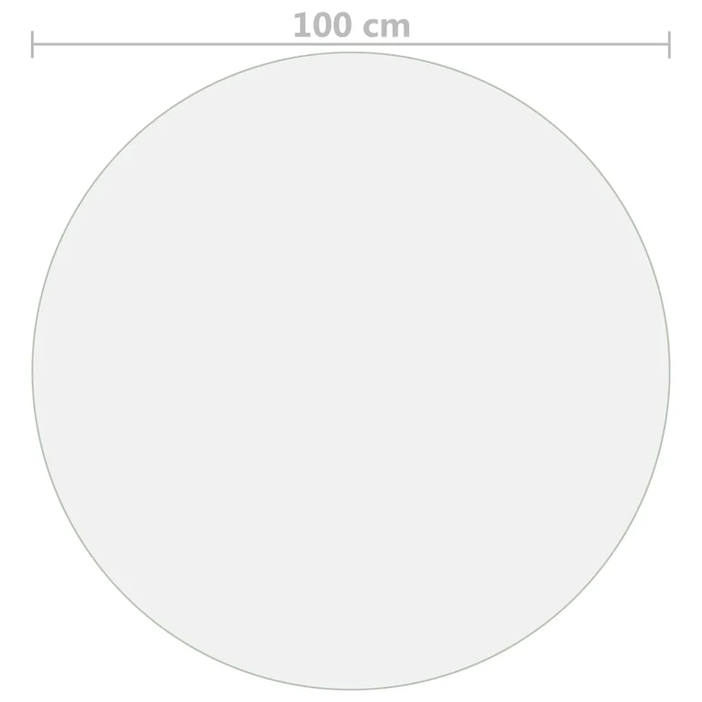 Table Protector Transparent Ø 100 cm 2 mm PVC