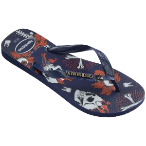 Top Tribo Flip Flops in TBN Navy Blue & Red