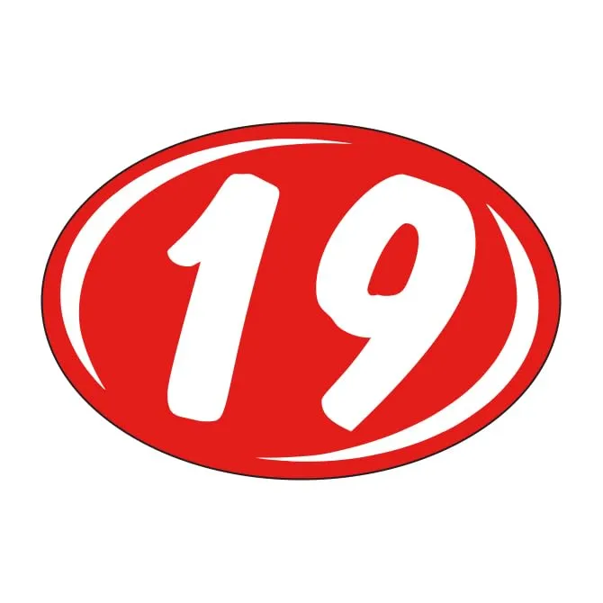 Window Stickers Vibrant White on Red - Durable, Weatherproof Vinyl with Easy On/Off Adhesive, Back Slit for Effortless Installation, Includes Smaller Rounds Year Stickers