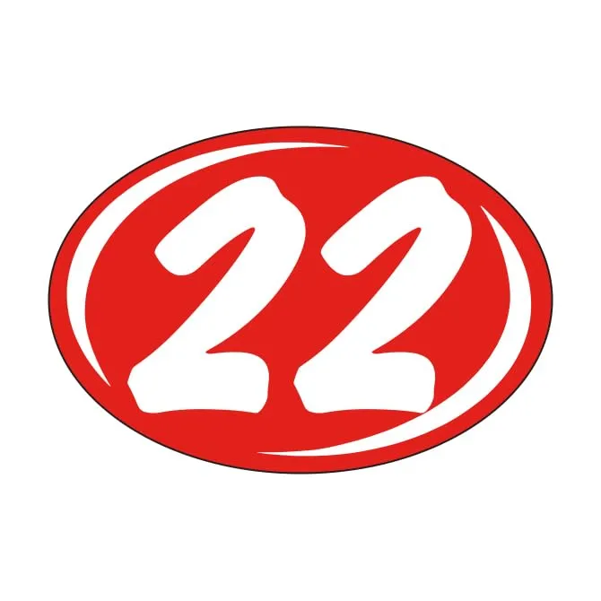 Window Stickers Vibrant White on Red - Durable, Weatherproof Vinyl with Easy On/Off Adhesive, Back Slit for Effortless Installation, Includes Smaller Rounds Year Stickers